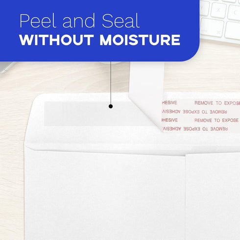 Goefun 250 PCS Self Seal 6x9 Envelopes, White Catalog Envelopes 6x9 for Mailing - Security Printable 100 GSM Paper
