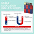 Science Magnet for Kids, Small Bar Magnet with North South Identified for Physics Education (2Pcs)