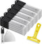 Hicarer 200 Pcs 4" Floor Scrapers Blade Replacements, Angled Demolition Scraper Blades