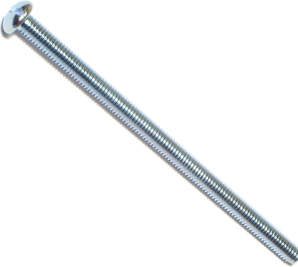 014973316174 Slotted Round Machine Screws, 10-32 x 3-1/2, Piece-15, Zinc