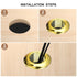 uxcell 4Pcs Cable Hole Cover, 2 inch (50mm) ABS Office Desk Cable Wire Cord Grommet Cable Cord Organizer for Office