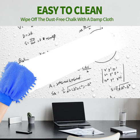 Magnetic Dry Erase Whiteboard Paper, 50 x 18 Inch, Self Adhesive Magnetic Dry Erase Sticker for Wall, Includes 50