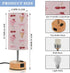 MOOCG 3 Dimmable Ice Cream Cute Bows Touch Control Table Lamp with Fabric Shade, Color Temperatures LED Desk Lamp, Eye