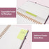 Forvencer A4 Lined Spiral Journal Notebook, 300 Numbered Pages, 11" X 8.5" for Writing, Burgundy