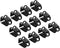PATIKIL 12Pcs Plastic Tube Tubing Clamps, Adjustable 1/4" - 1/2" Tube OD Hose Clamp Clip for Laboratory