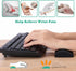 Keyboard and Mouse Wrist Rest Set, Memory Foam Ergonomic Pad for Computer Desk Accessories (Black)