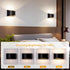 MSKEPSL Dimmable LED Wall Sconce Battery Operated, Modern Aluminum Wall Mount Light Rechargeable, Touch Control Wall