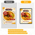 FLK Tech 10 Pack 1 2 8.5 11 Inch FLKQC Page Menu Covers, View x Clear PVC Menu Holder, Double Stitched Restaurant Menu