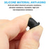PATIKIL 20 Pack Silicone T-Hole Stoppers 9.3mm/0.37inch, Soft Flexible Waterproof Bottle Seal Plug, Black