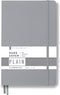Minimalism Art Premium Hard Cover Notebook Journal, Classic 5" x 8.3", 122 Numbered Pages, Gray