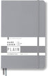 Minimalism Art Premium Hard Cover Notebook Journal, Classic 5" x 8.3", 122 Numbered Pages, Gray
