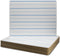 Flipside Products 9" x 12" Dry Erase Lined Board, Ruled Whiteboard for Kids Education, Pack of 12