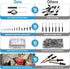 280pcs Black Pop Rivets Assortment Kit, SUVICTONG Aluminum Blind Rivets, 13 Sizes with Reinforced Label Case