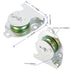 8 Packs Ceiling Mount Single Pulleys, 1-1/2 Inch Wall Mount for 3/8 Inch Cord or Rope, Zinc Plating, Working Load 420