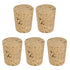 MECCANIXITY Tapered Cork 33.3x26.9x38.1mm Natural Wooden Leakproof Cork Stoppers, Pack of 5