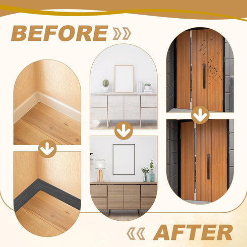 4.7x33', PATIKIL Wood Grain Repair Tape Self Adhesive Realistic Textured Repair Patch Peel and Stick Wood Tape