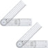 Plastic Goniometer Quick Angle Protractor - Clear Angle Finder with 7 Inch Arm for Measuring