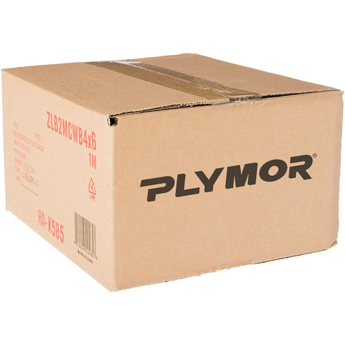 Plymor 4" x 6" Reclosable Plastic Bags (Case of 1,000), 2 Mil with White-Block Zipper