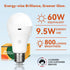 Neporal MagicGlow Rechargeable Light Bulbs with Remote, 3 Colors Shift + Dimmable, A19, 1 Pack