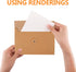Tofficu 20Pcs Brown Kraft Paper Envelopes - 6.7x4.5 Inch Vintage Document Envelope with String and Button Closure