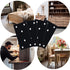 4 Pack Black Flat Mending Plate, Six-Hole Metal Bracket for Wood with 24PCS Screws and 1x Screwdriver