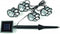IdeaWorks JB7356 Solar Paw Print Outdoor Lights, Black