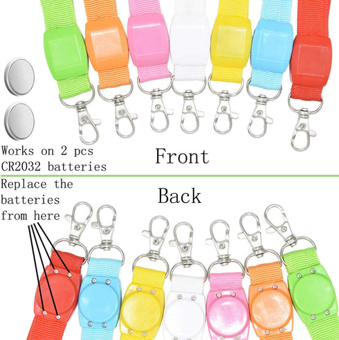 LED Light Up Flashing Cruise Lanyards Keychain Holder Neck Straps for Gifts and Party Favors