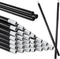 Noamus 20 Pack Matte Black M10 Threaded Extension Rod, 12 Inches Chandelier