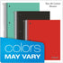 Oxford 5 Subject Notebook, 11 x 9 Inch, 200 Sheets, College Ruled, Assorted Covers, Durable Poly Cover, Perforated