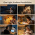 5 Dimming, RG0 LEPOWER Clip on Light, Reading Lights for Books in Bed with Colors & Stepless Eye-Care, Amber Glow Light