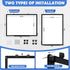 Double-Sided White Board with Black Aluminium Frame, 36" x 24" Magnetic Dry Erase Board for Home, School, Office