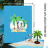 iGifts And Cards Oceanfront 3D Pop Up Greeting Card - Tree, Palms, Ocean, Beach, Vacation, Fun