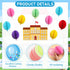 TaoBary 84 Pcs 3D Colorful Balloon Honeycomb Bulletin Board Set, Balloon Accents Paper Cutouts for Kids Teacher Back to