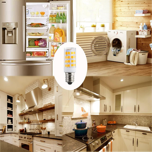 KAKEMONO E12 LED Candelabra Light Bulbs, 4W Replace E12 40 Watt Halogen Equivalent, Warm White 2700K, 2 Pack