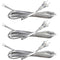 Clear Lamp Cord - 8 Feet Length Silver Replacement Lamp Cords for Lamp Repair, DIY Project, Rewire Electrical Cable