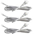 Clear Lamp Cord - 8 Feet Length Silver Replacement Lamp Cords for Lamp Repair, DIY Project, Rewire Electrical Cable