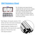 DYWISHKEY 360 Pieces M3 Stainless Steel 304 Hex Button Head Cap Bolts Screws and Nuts Kit