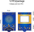 KYMY 12pcs Eid Mubarak Money Envelopes, Islamic Cash Folding Envelopes for Ramadan, Eid al-Adha, Birthday, Wedding