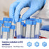 Konohan 400 Pack Conical Centrifuge Tubes, 15 ml Sterile Plastic Test Tubes with Blue Screw Caps