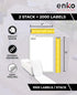 enKo 2 Stacks/2000 Labels 4"x6" Fanfold Direct Thermal Labels for Rollo Zebra Printer - Shipping Mailing Postage