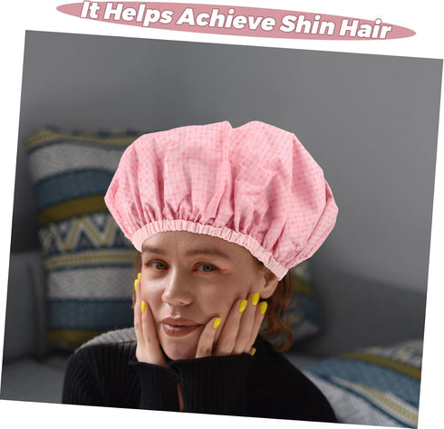 Deep Conditioning Steam Cap for Women - Heat Retention Hair Mask Cap
