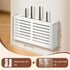 OVECIOPO Router Shelf Wall Mount WiFi Router Box Hider Modem Cover with Cable Management Power Strip Organizer Storage