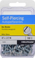 HILLMAN 35263 White Painted Hex Washer-Head Self-Piercing Screws (#7 x 1/2") - 100 Pieces