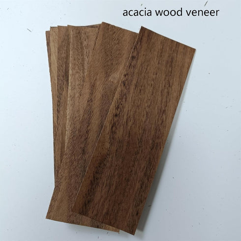 Sheet,1.5" x5.5",50 1/60" Unfinished Exotic Fingerboard Wood Veneer Pieces Without Paper Thickness,Ideal
