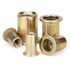 Rivet Nuts Kits, 40pcs 10-24, 40pcs 8-32, 30 pcs 1/4-20, 10 pcs 5/16"-18, Carbon Steel Flat Head Rivnut