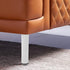 2pcs Hemobllo Adjustable Metal Sofa Legs Furniture Support Feet with Floor Protectors Folding Iron Cabinet Table Legs