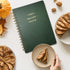 Perfect Blank Recipe Book, Hardcover Personal Recipe Notebook to Write 144 Exclusive Recipes (olive-green)