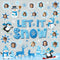 Pasimy 25 Pcs Winter Bulletin Board Set, Christmas Classroom Decorations Snowflake Penguins Snowman Paper Cutouts.