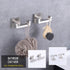 GERZWY Brushed Stainless Steel Coat/Robe Clothes Hook for Bath Kitchen Modern Hotel Style, Bathroom Double Towel Hook Wall Mounted 2 Pack by GERZWY