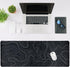 Gaming Mouse Pad Large 31.5 x 11.8in, Topographic Keyboard Mousepad with Non-Slip Base and Stitched Edge